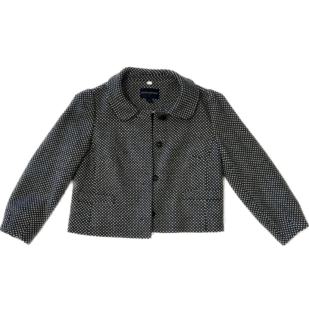 Banana Republic Cropped Sleeve Suit Jacket